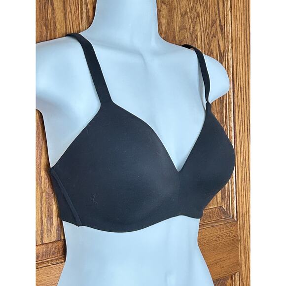 Wacoal 852189 How Perfect Wire Free T‑Shirt Bra 32DD Black - Picture 2 of 6